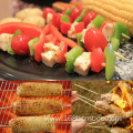 Safely Semi-pointed Bamboo Barbecue Sticks with Laser Logo